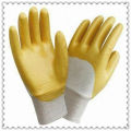 Gants enduits de nitrile jaune avec InterlockJRE69